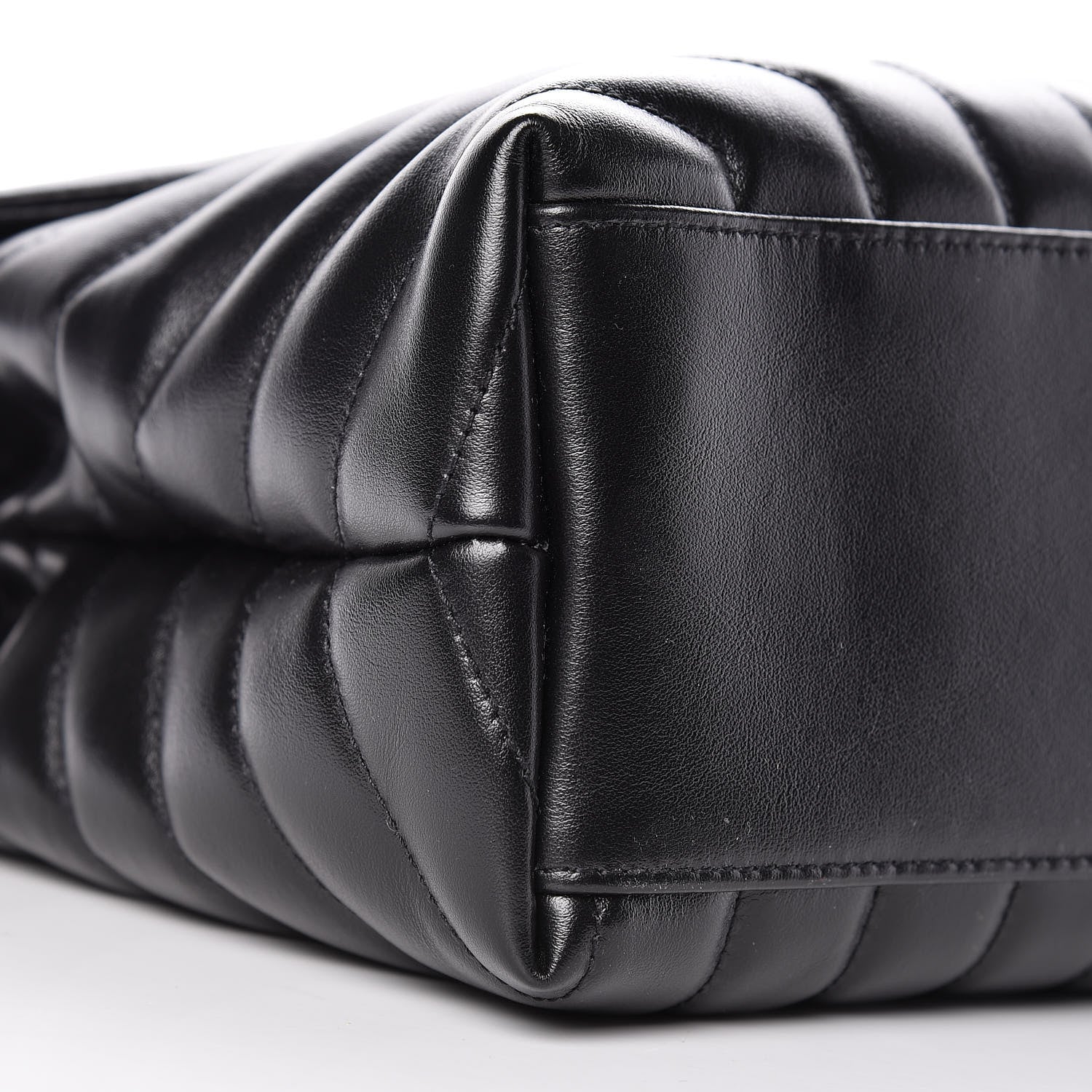 Saint Laurent Calfskin Y Quilted Monogram Medium Loulou Chain Satchel Black 8 of 10