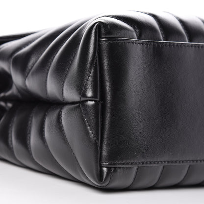 Saint Laurent Calfskin Y Quilted Monogram Medium Loulou Chain Satchel Black 8 of 10