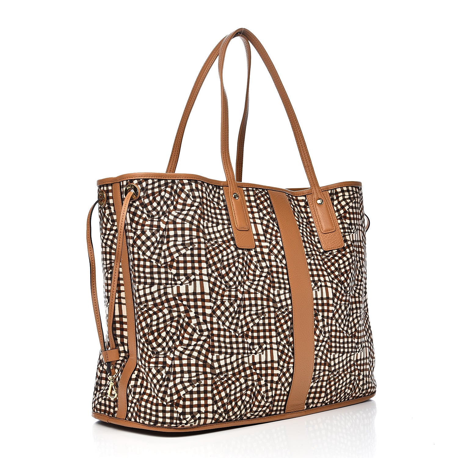 MCM Visetos Large Liz Reversible Shopper Tote Cognac 6 of 15