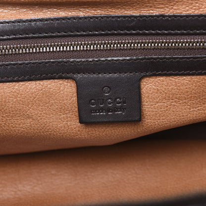 Gucci Beaver Fur Bamboo Medium Frame Satchel Brown 5 of 11