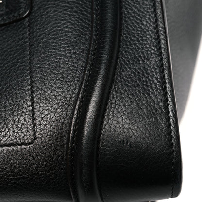 Celine Drummed Calfskin Mini Luggage Black 10 of 10
