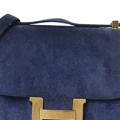 Hermes Veau Doblis Bonwit Teller Constance 23 Bleu Saphir 12 of 21
