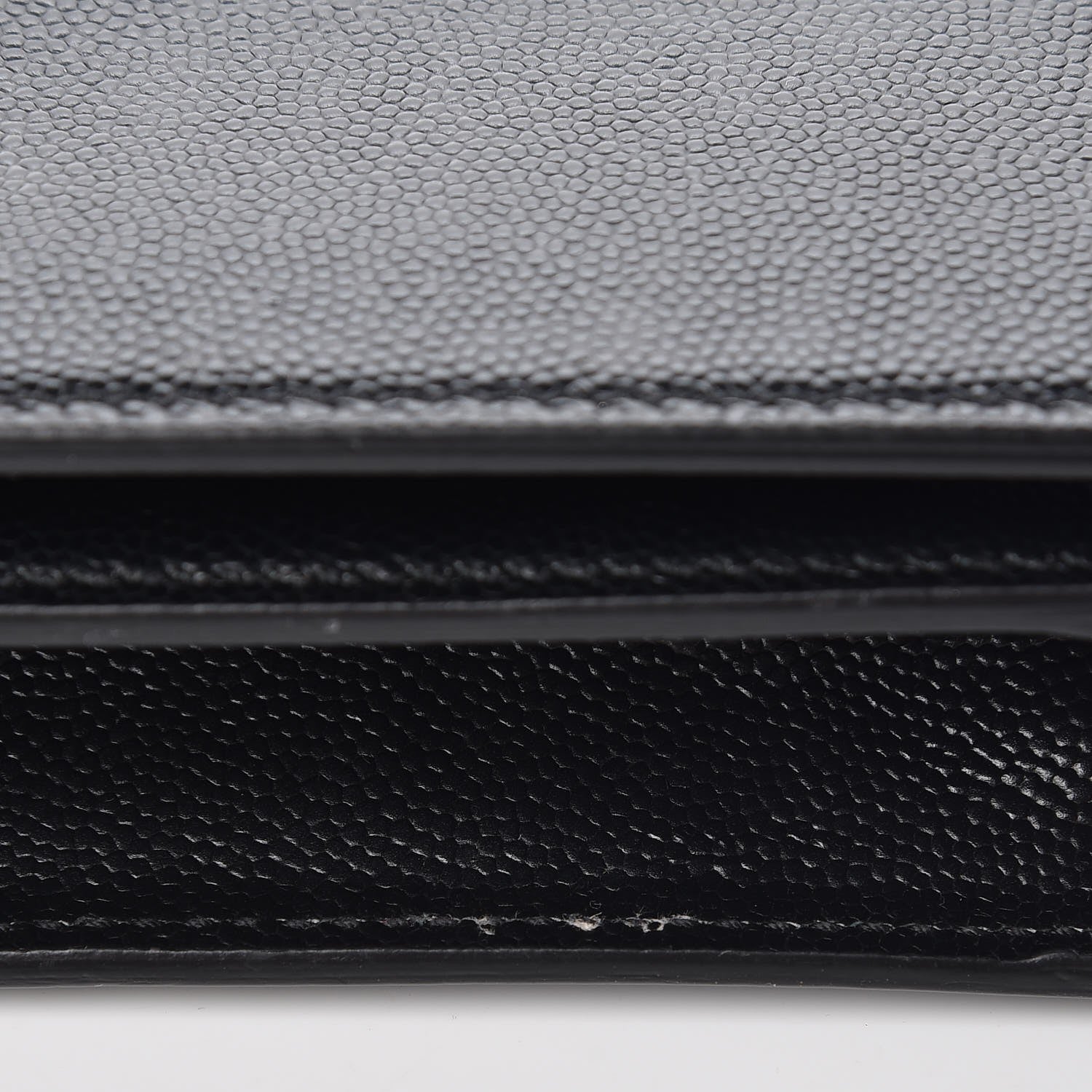 Saint Laurent Grain De Poudre Classic Monogram Kate Clutch Black 9 of 10