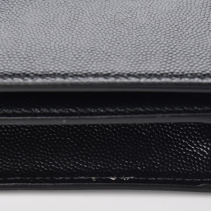 Saint Laurent Grain De Poudre Classic Monogram Kate Clutch Black 9 of 10