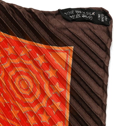 Hermes Silk Plisse Early America Scarf 90 5 of 7