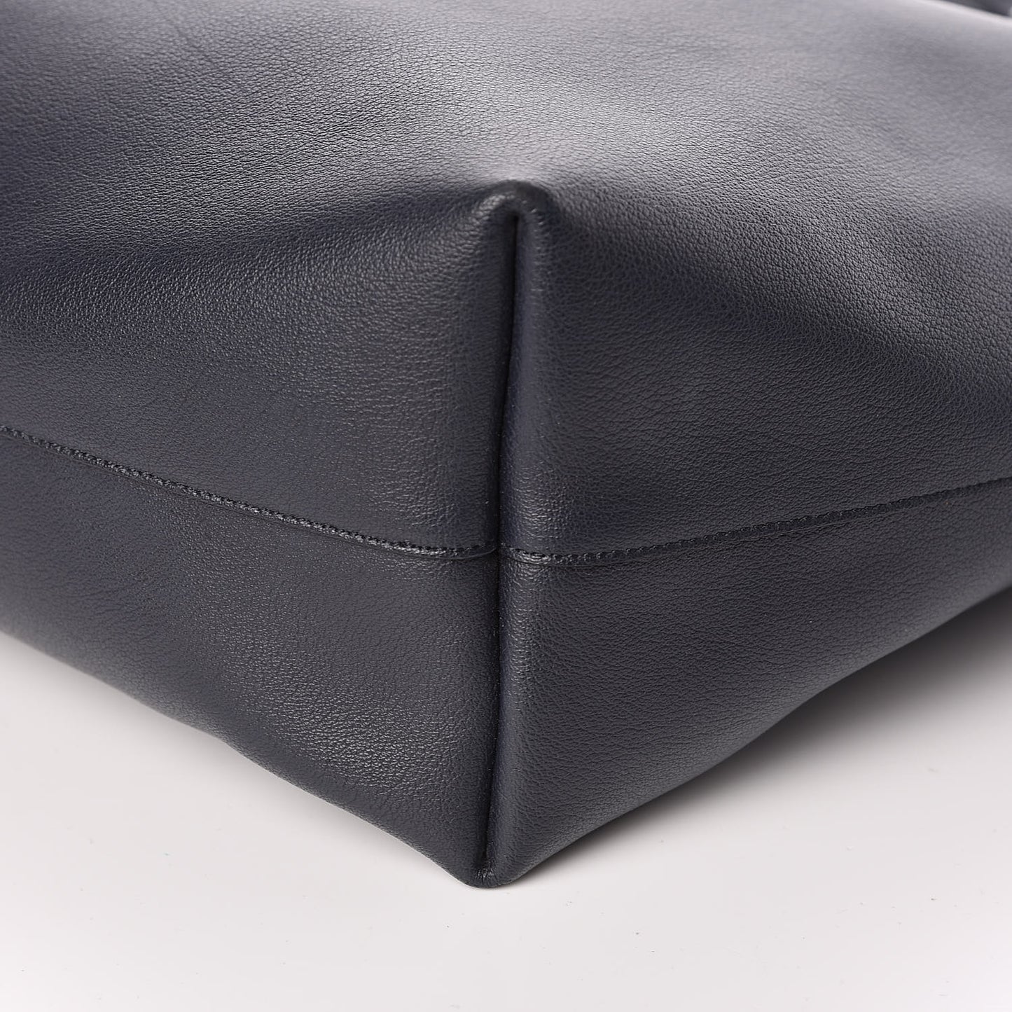 Calfskin Large Shopping Tote Navy