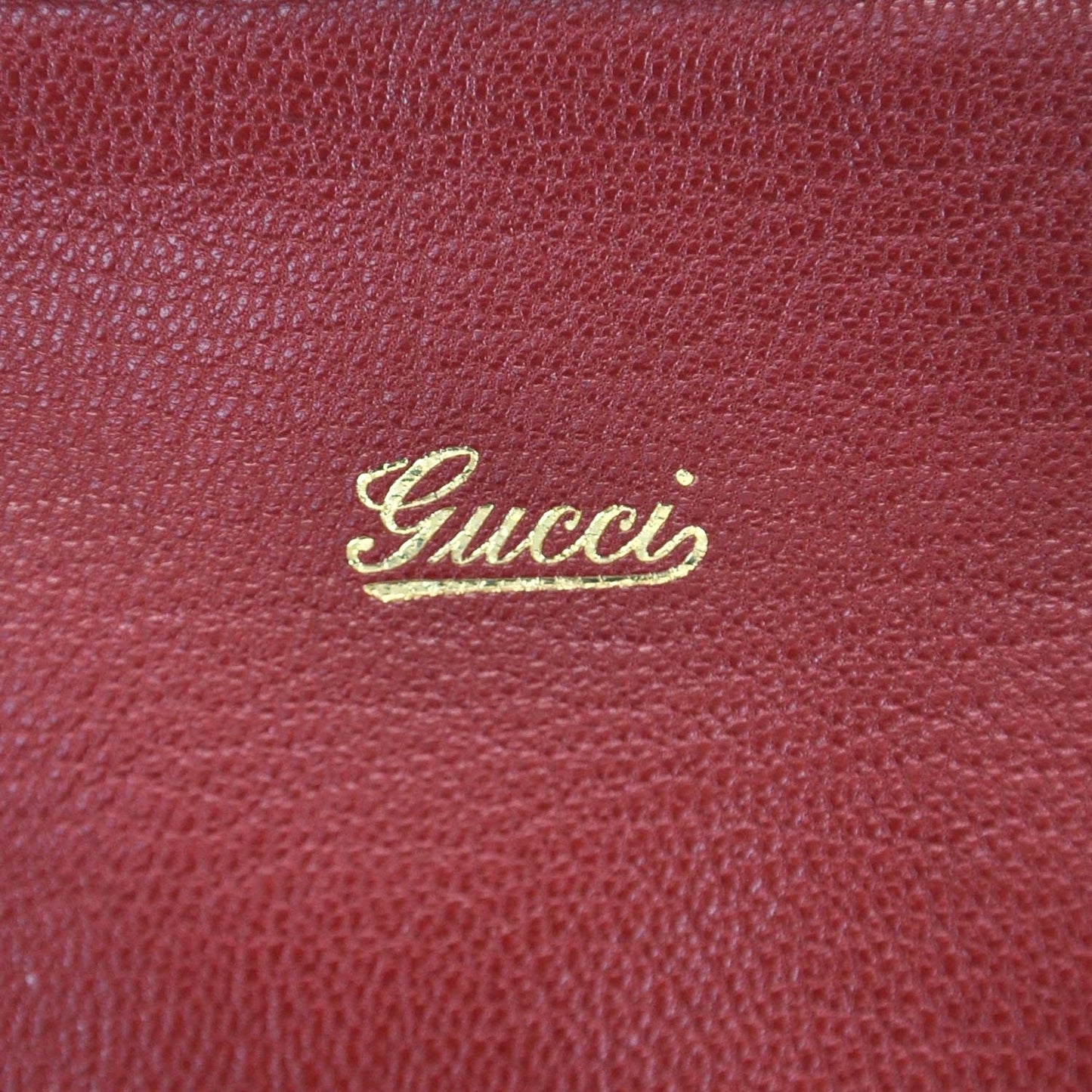 Leather Capri Small Bowler Red