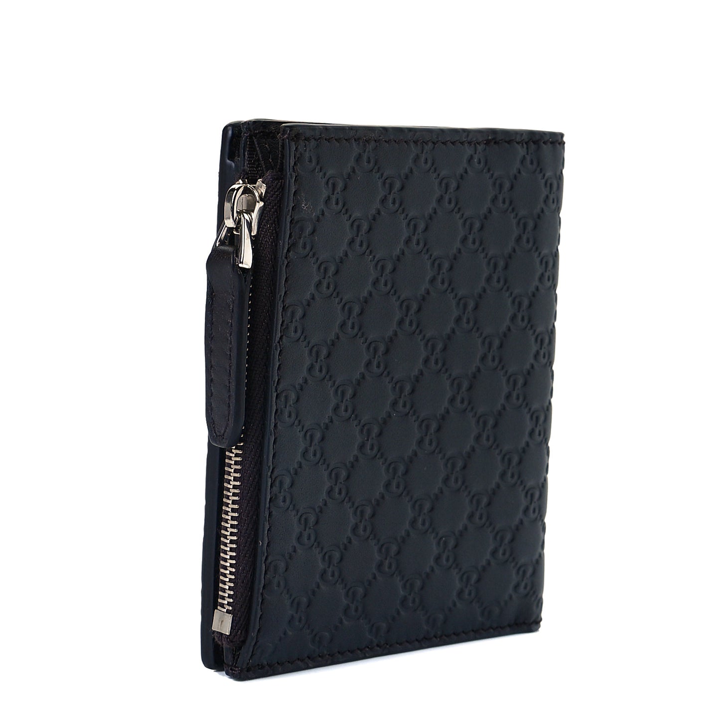 Microguccissima Snap Bi-Fold Wallet Black