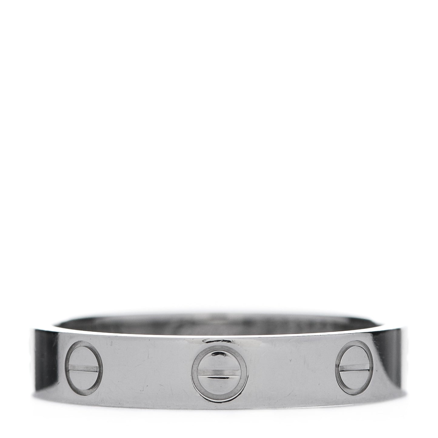 Platinum 3.5mm LOVE Wedding Band Ring 56 7.5