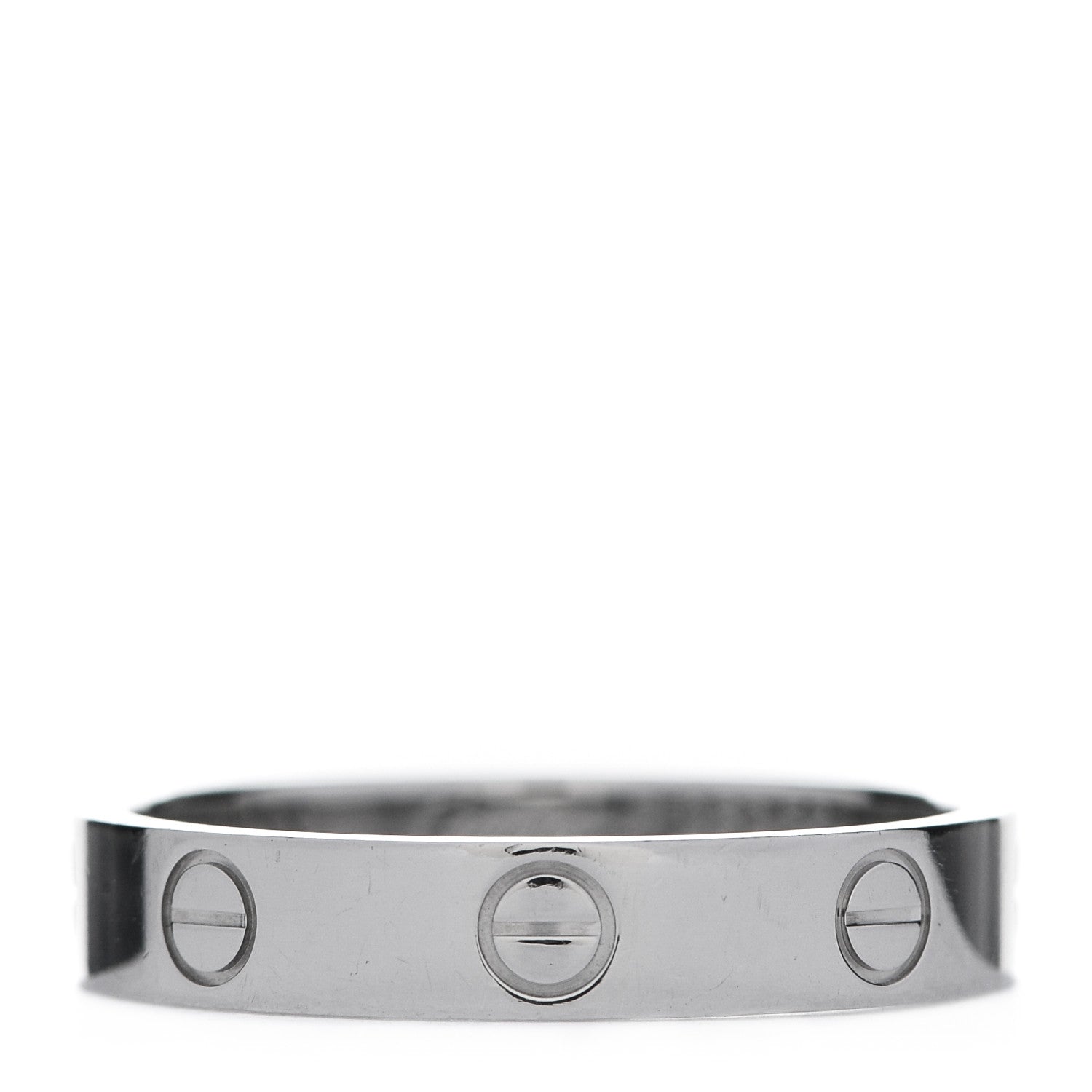 Cartier Platinum 3.5mm LOVE Wedding Band Ring 56 7.5 1 of 4