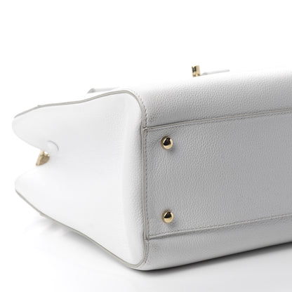 Chanel Grained Calfskin Small Neo Executive Shopper Tote White 6 of 10