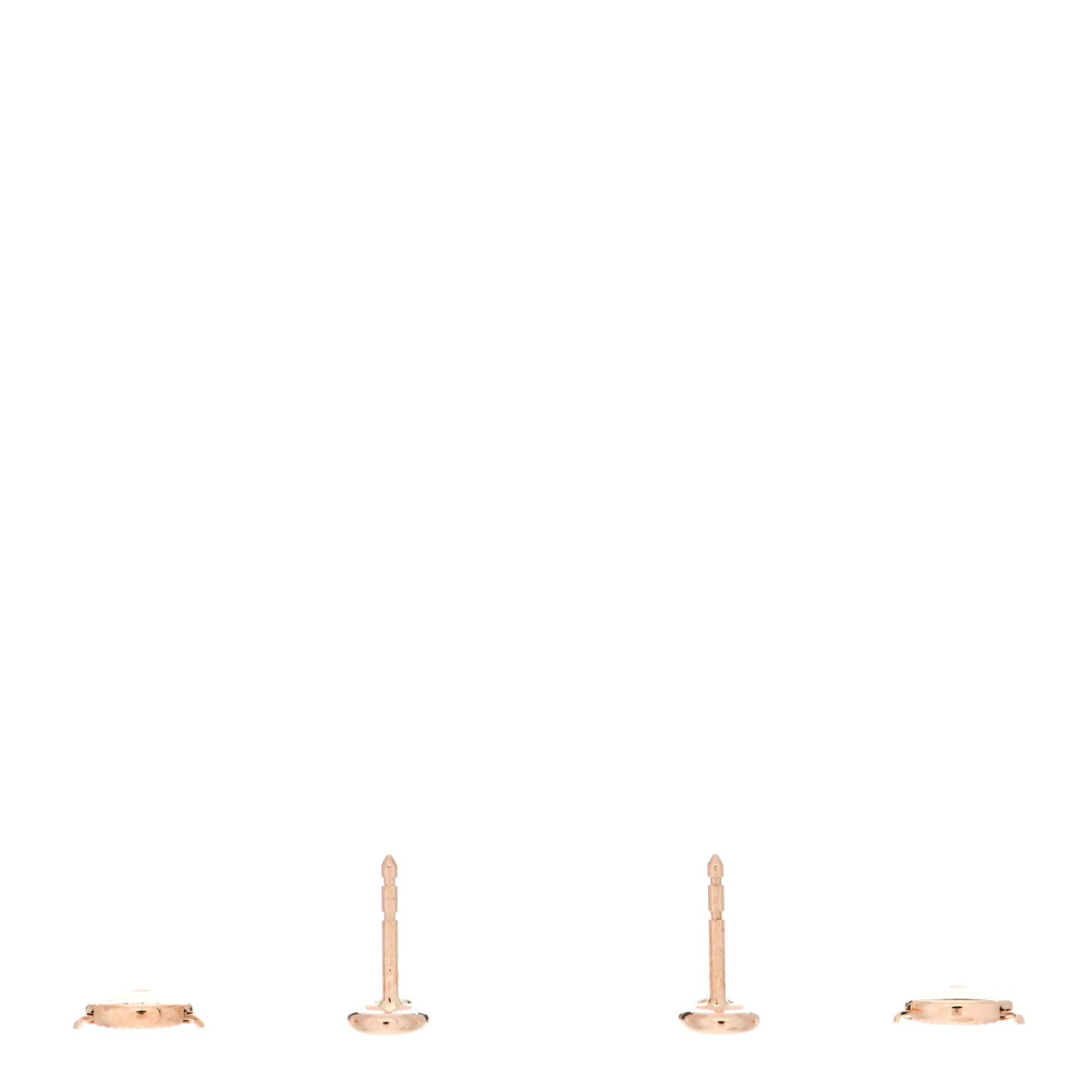 Hermes 18K Rose Gold TPM Farandole Stud Earrings 3 of 6