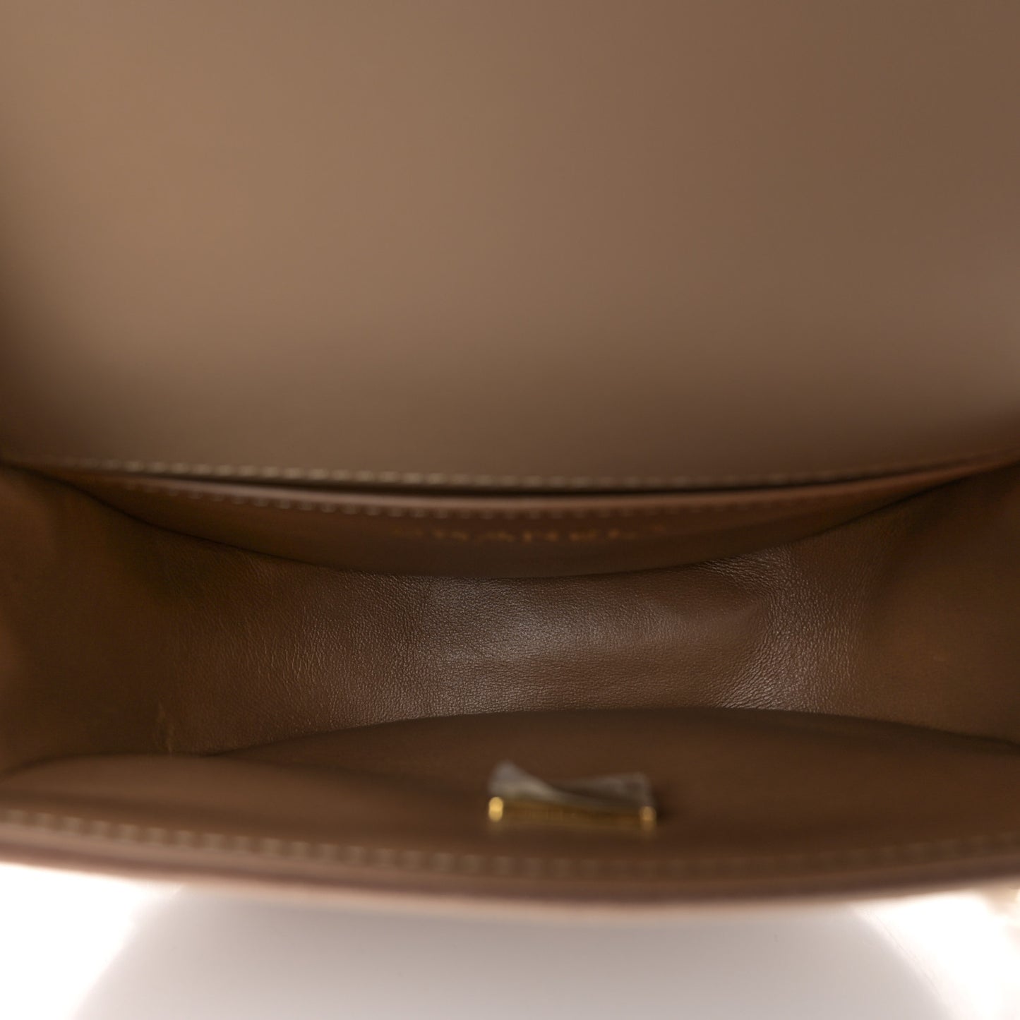 Velvet Quilted Small Boy Messenger Bag Beige