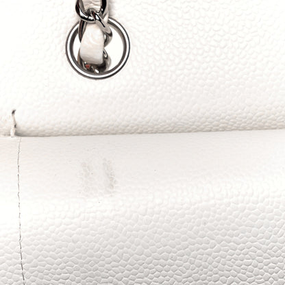Chanel Caviar Quilted Medium Double Flap White 16 of 16