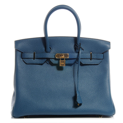 Hermes Taurillon Clemence Birkin 35 Colvert 1 of 10