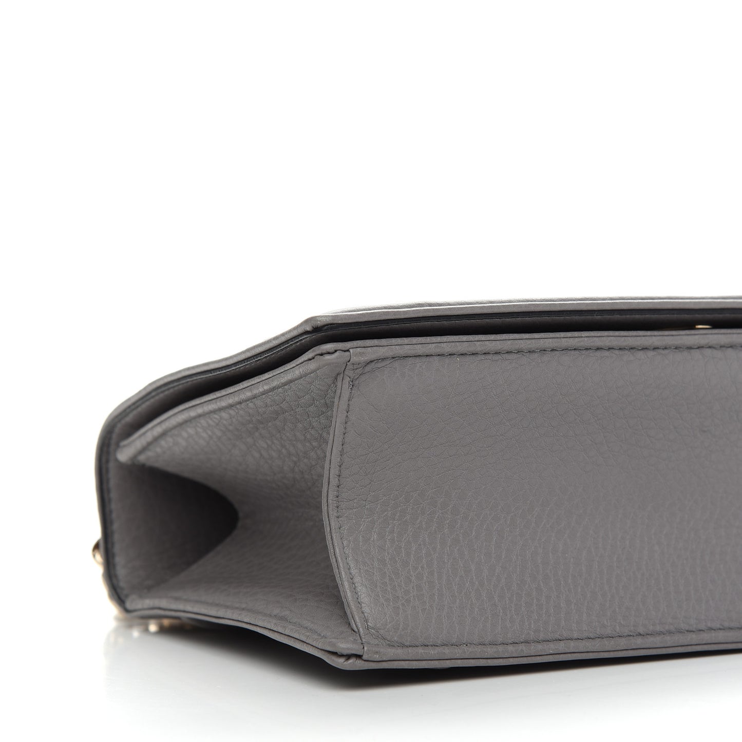 Grained Calfskin Medium Diorama Flap Bag Gris