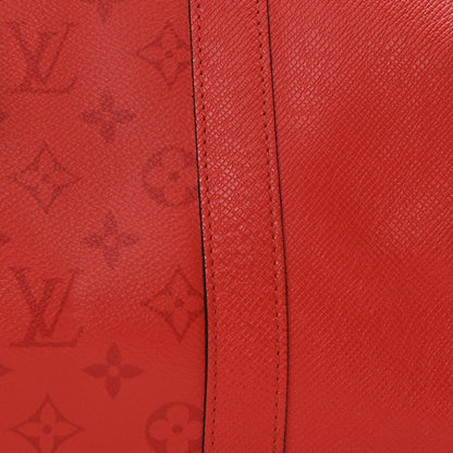 Louis Vuitton Taigarama Keepall Bandouliere 50 Fire Red 7 of 9
