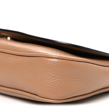 Gucci Pebbled Calfskin Medium Soho Flap Crossbody Camelia 10 of 11