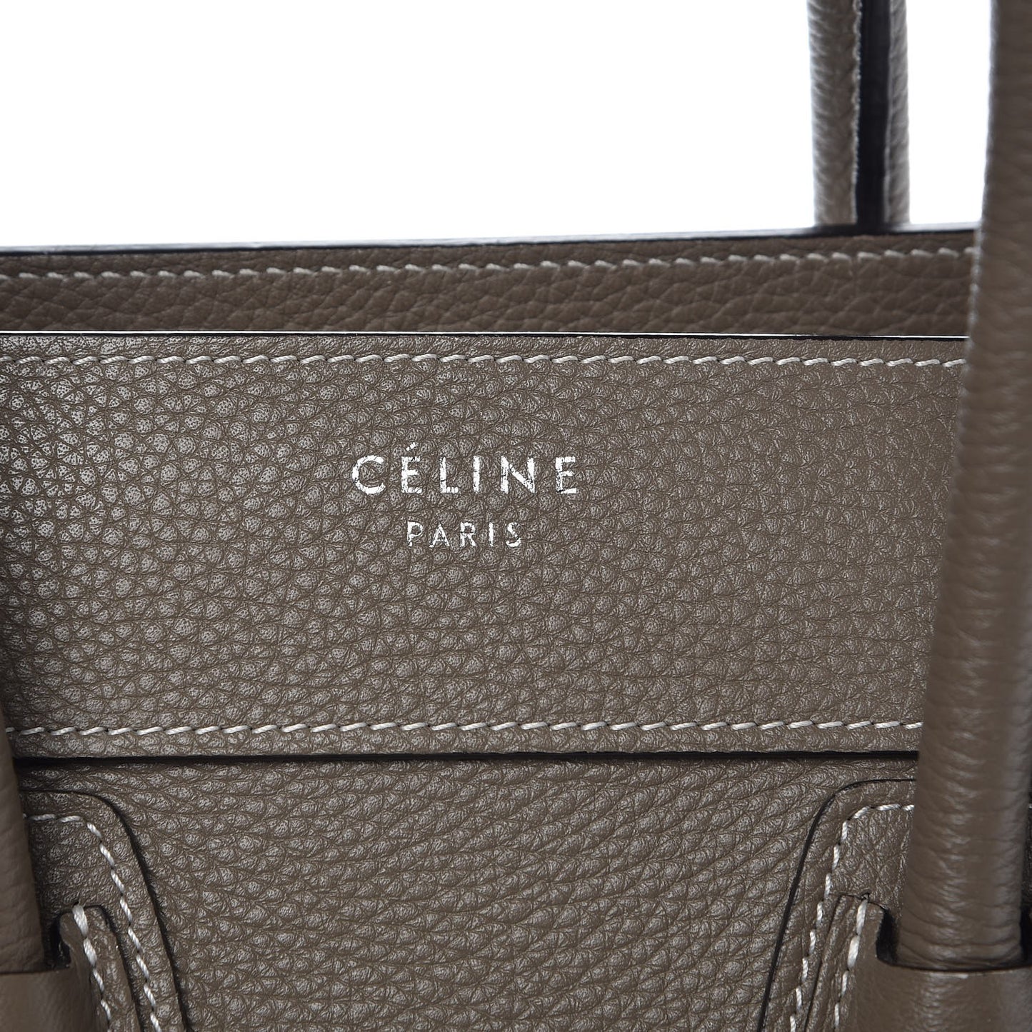 Drummed Calfskin Micro Luggage Souris