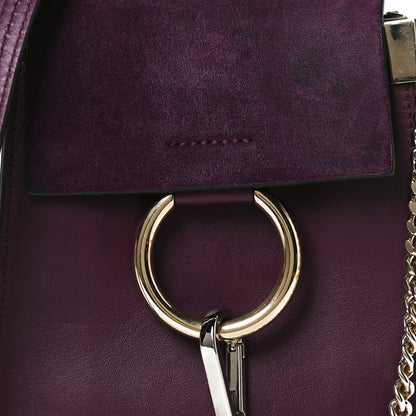 Chloe Suede Calfskin Mini Faye Bracelet Bag Nightfall Purple 7 of 13