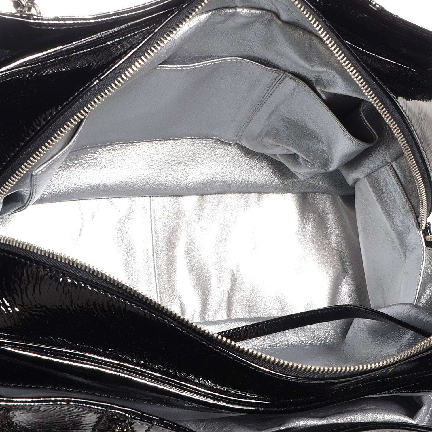 Chanel Patent Calfskin Large Luxe Ligne Tote Black 5 of 7