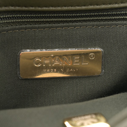 Chanel Lambskin Quilted Medium Chanel 19 Flap Khaki 6 of 10