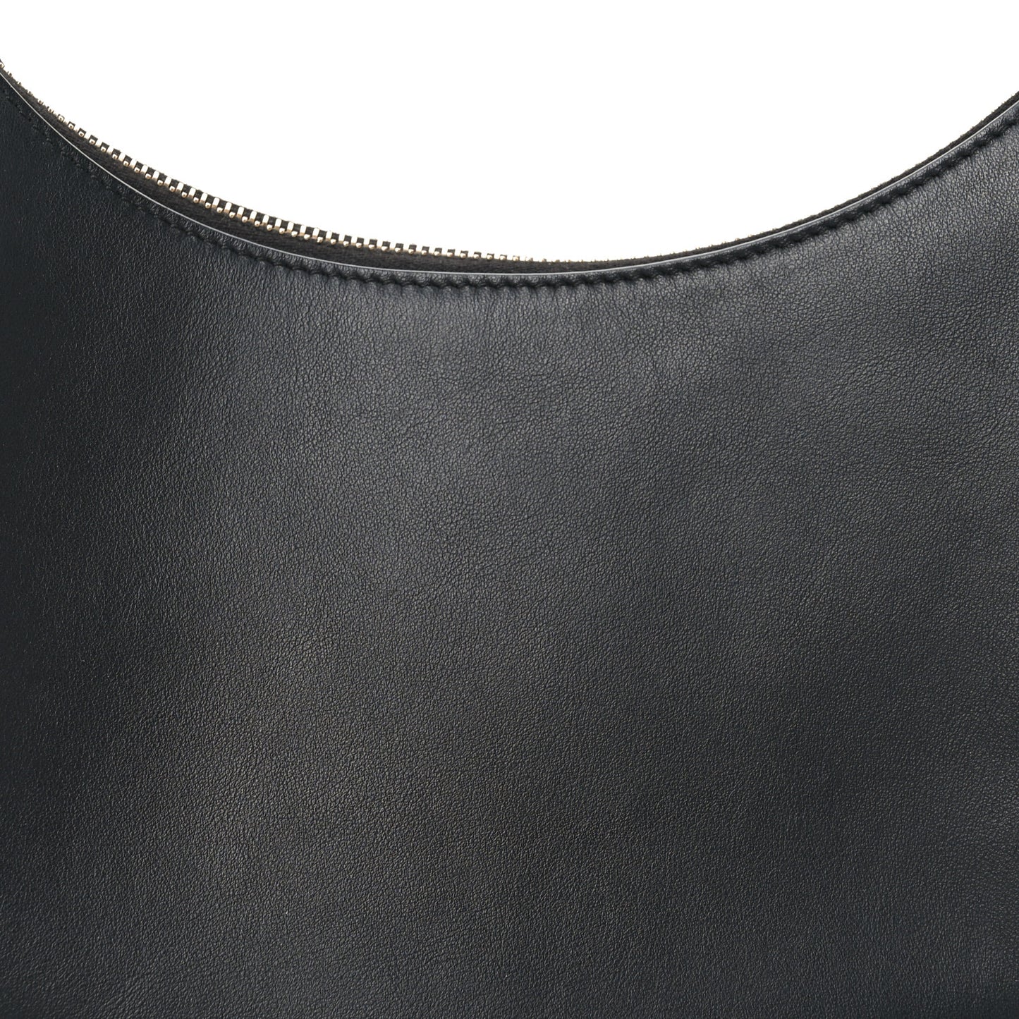 Vitello Grace Matte Whipstitch Small Fendigraphy Hobo Bag Black