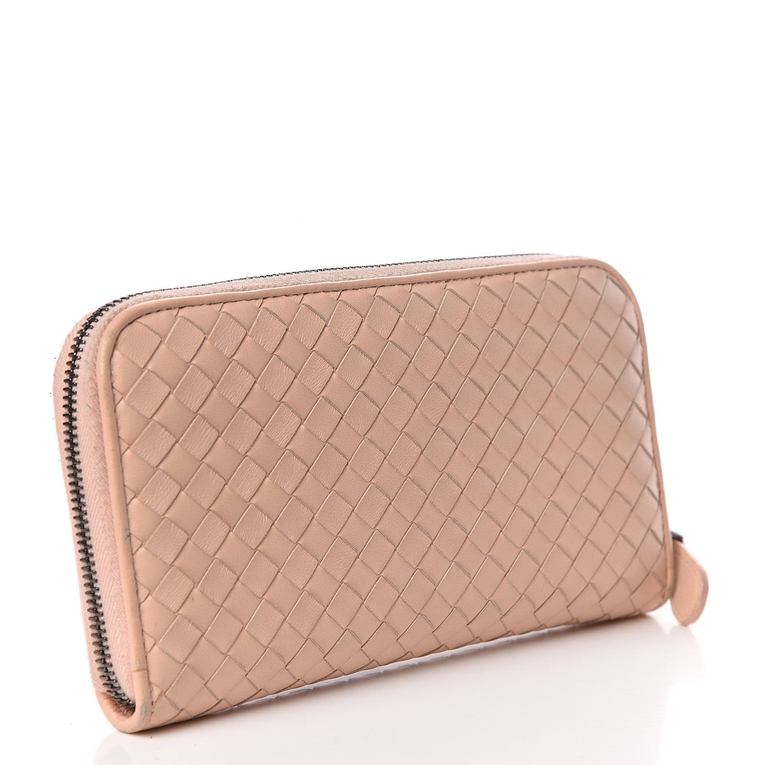 Bottega Veneta Nappa Intrecciato Zip Around Wallet Flamingo 3 of 20