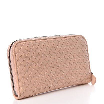 Bottega Veneta Nappa Intrecciato Zip Around Wallet Flamingo 3 of 20