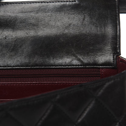 Chanel Lambskin Quilted East West Flap Black 20 of 22
