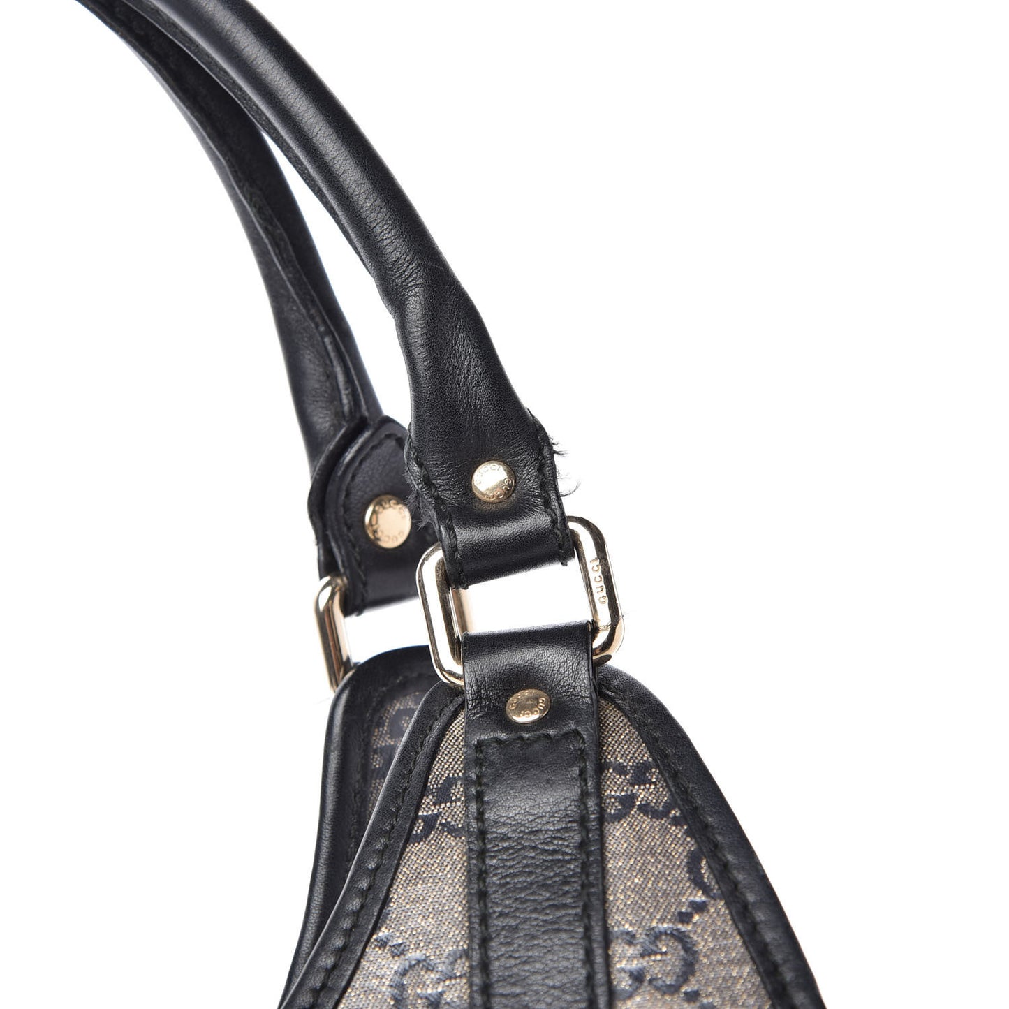 Crystal Monogram Medium Joy Shoulder Bag Black