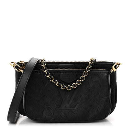 Louis Vuitton Empreinte Monogram Giant Multi Pochette Accessories Black 1 of 10