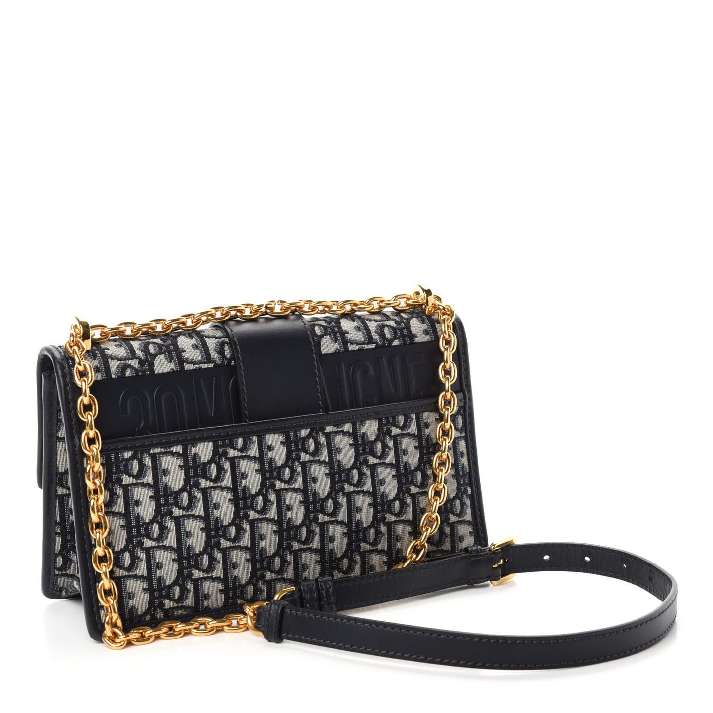 Oblique 30 Montaigne Chain Flap Bag Blue
