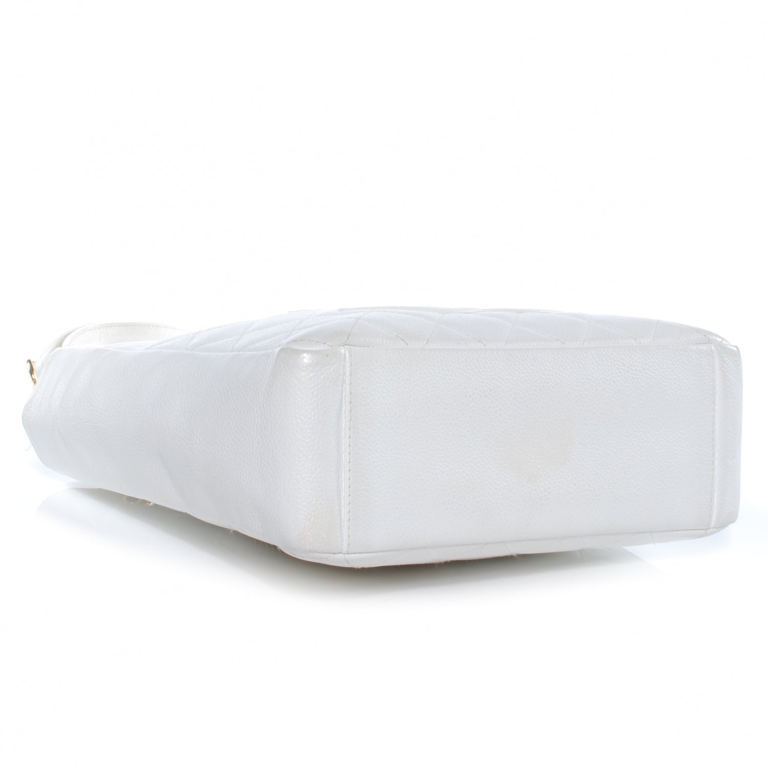 Chanel Caviar Petit Shopping Tote PST White 4 of 7