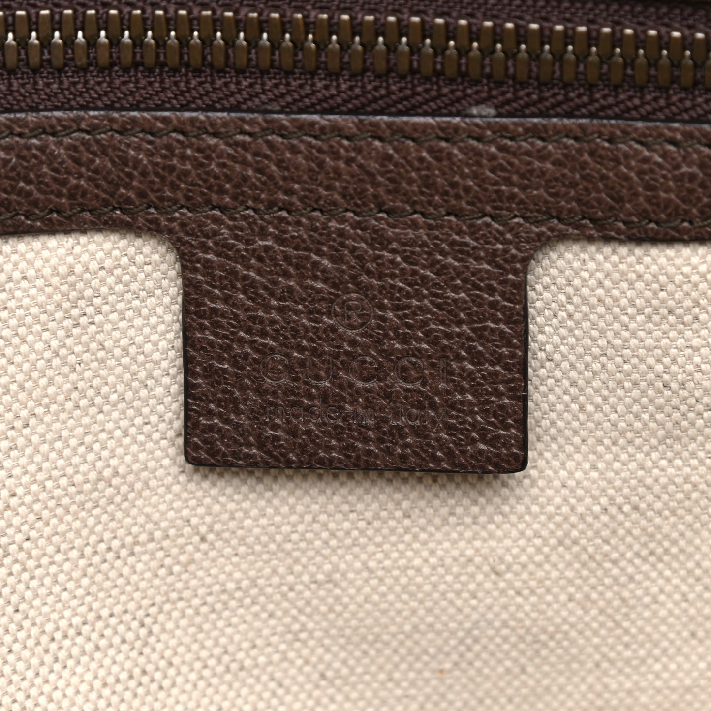 GG Supreme Monogram Web Ophidia Half Moon Hobo Brown
