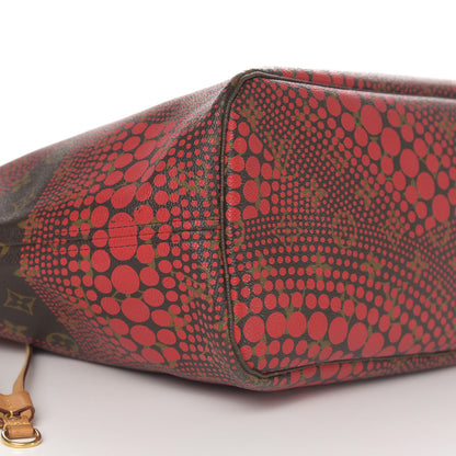 Louis Vuitton Monogram Kusama Waves Neverfull MM Red 12 of 14