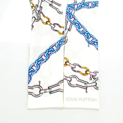 Louis Vuitton Silk Monogram Chain Bandeau White 3 of 4