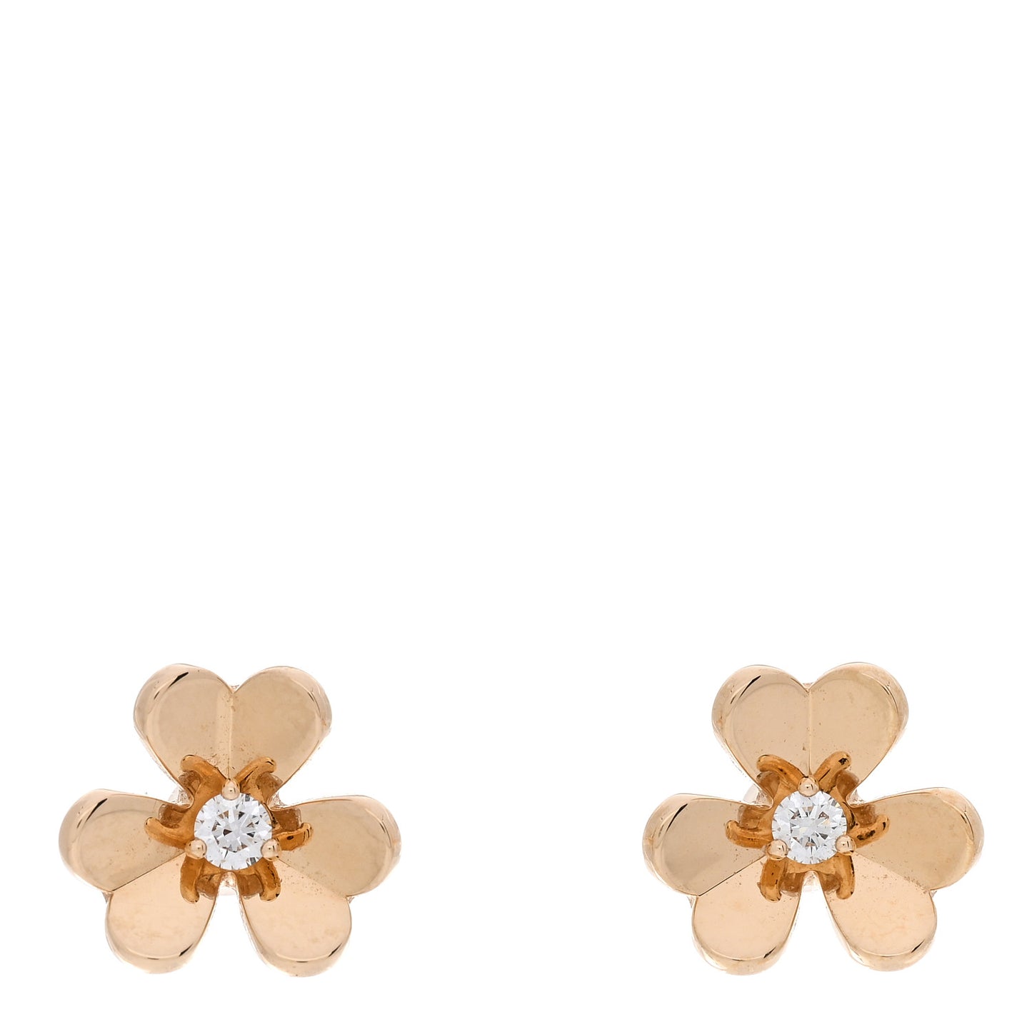 18K Yellow Gold Diamond Mini Frivole Earrings