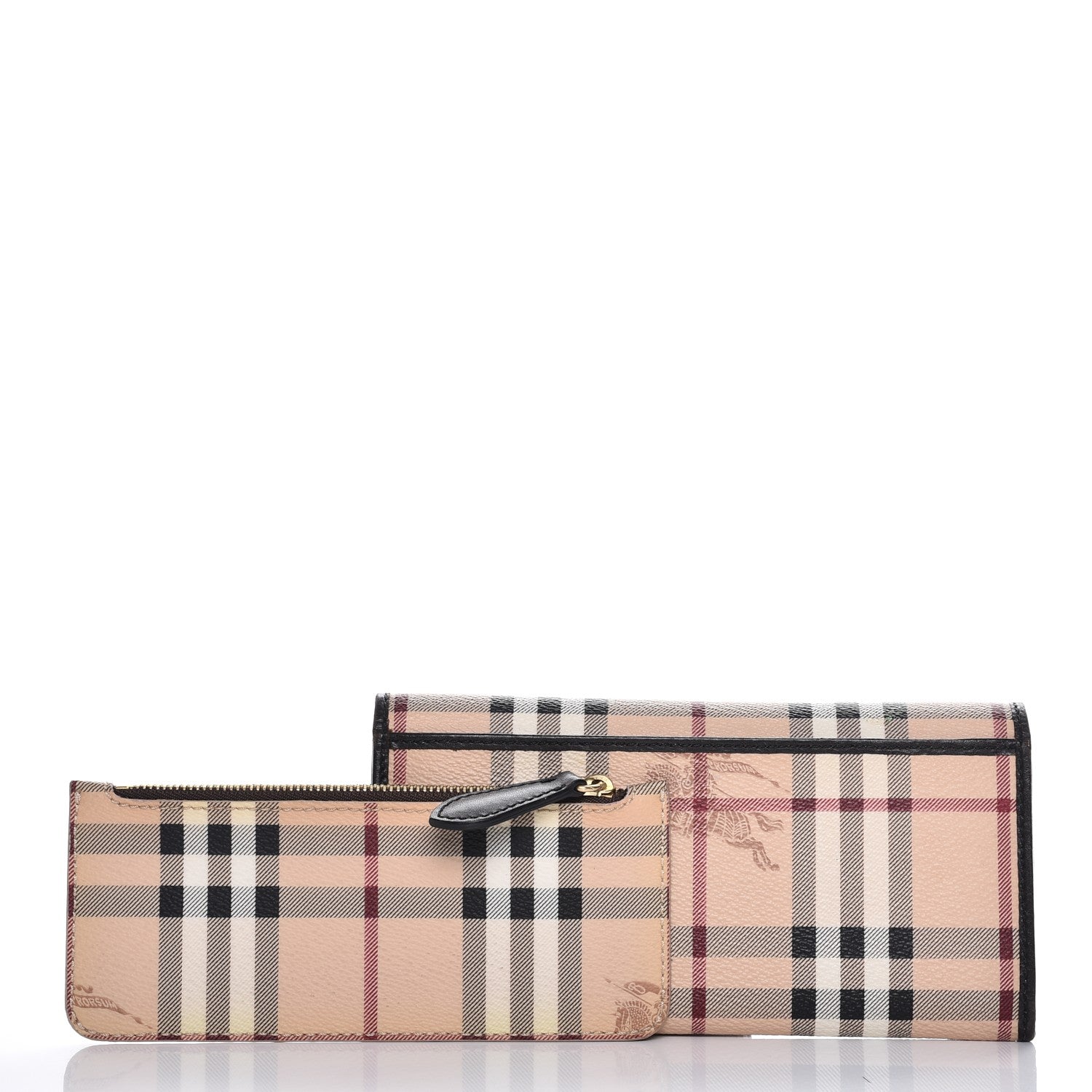 Burberry Haymarket Check Continental Flap Wallet Chocolate 13 of 14