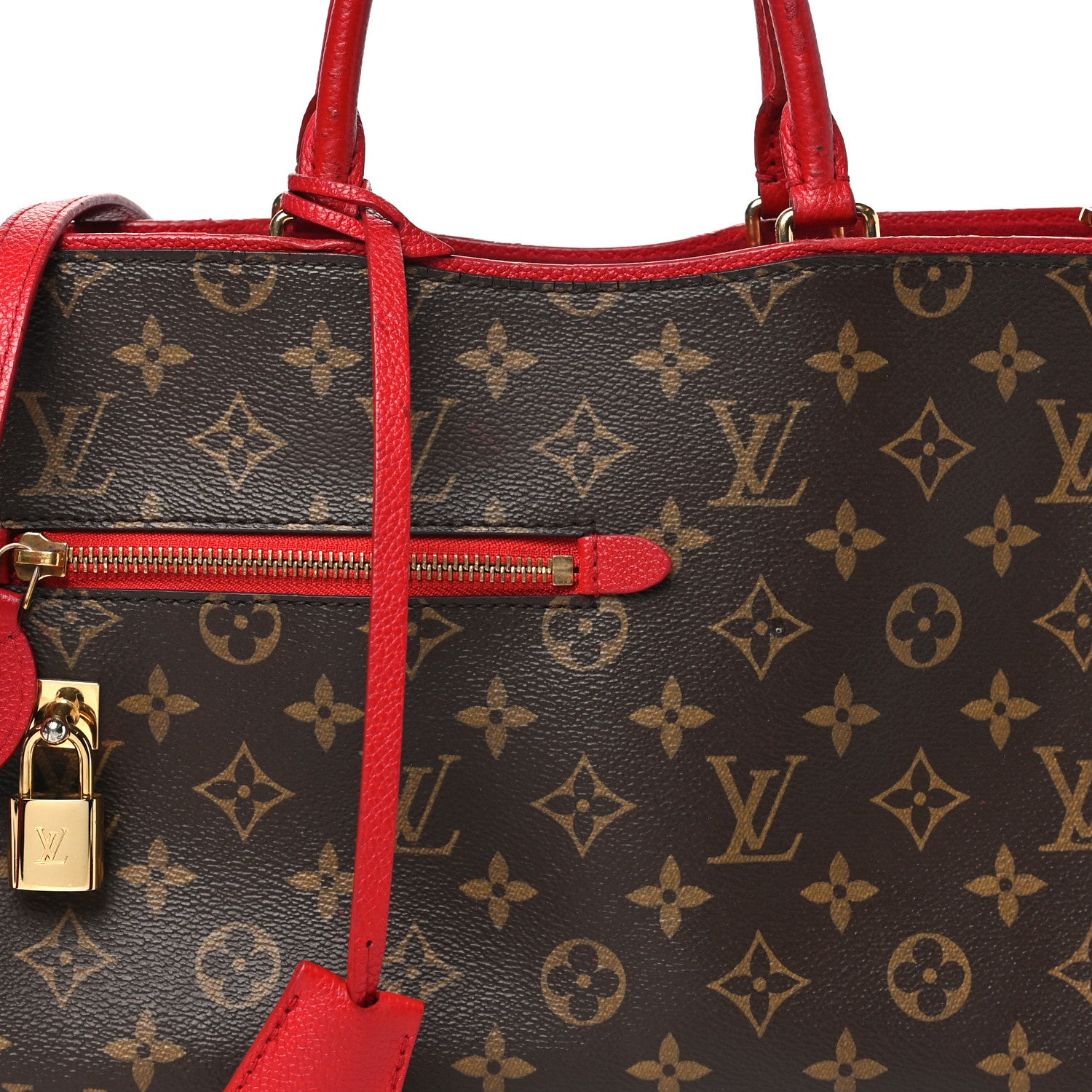 Louis Vuitton Monogram Popincourt PM Red 6 of 11