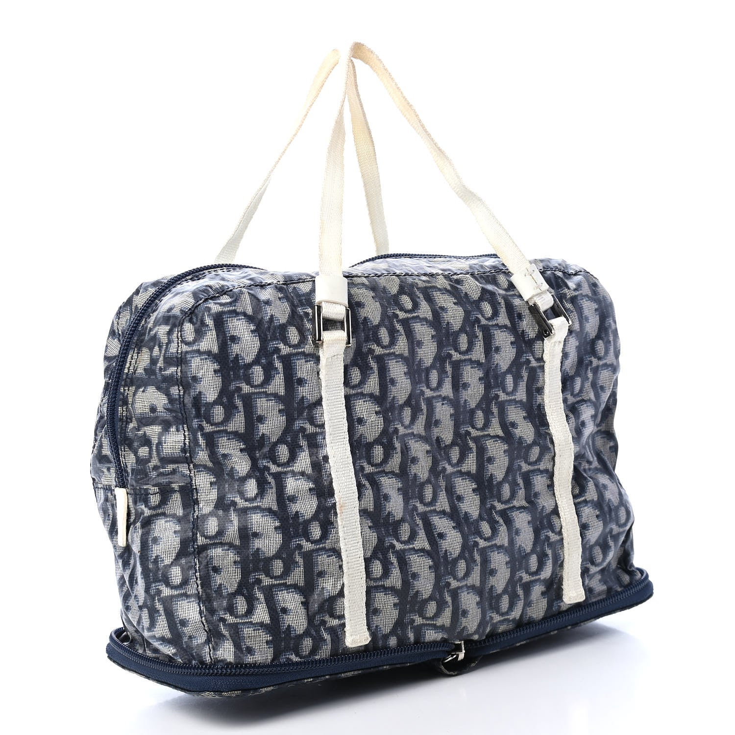 Christian Dior Monogram Tote Blue 2 of 15