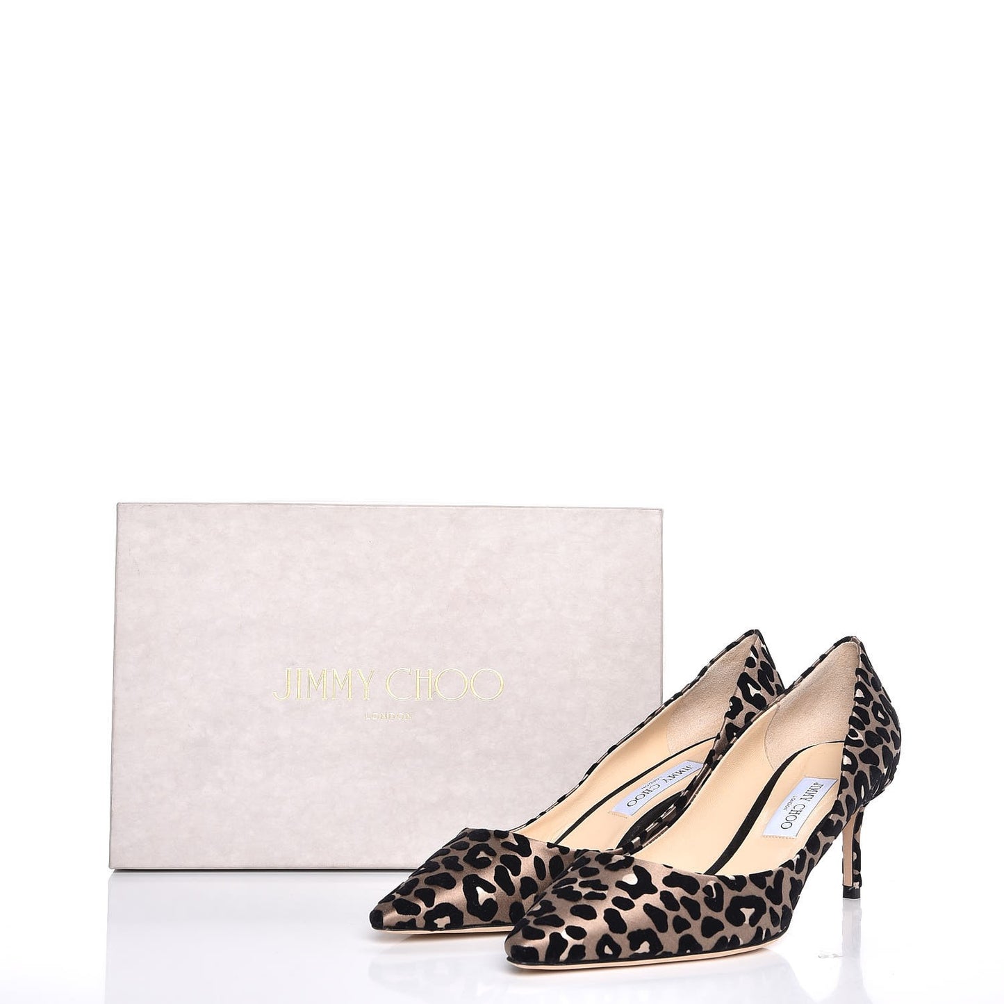 Satin Romy 80 Pumps 42 Leopard