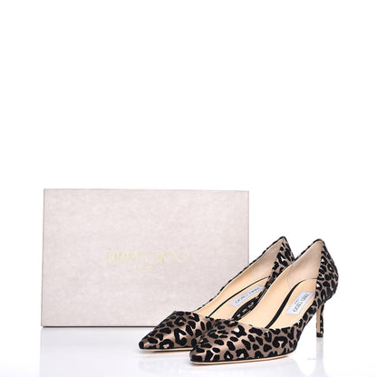 Jimmy Choo Satin Romy 80 Pumps 42 Leopard 10 of 10