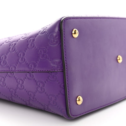 Gucci Guccissima Linea A Foldover Tote Purple 9 of 25