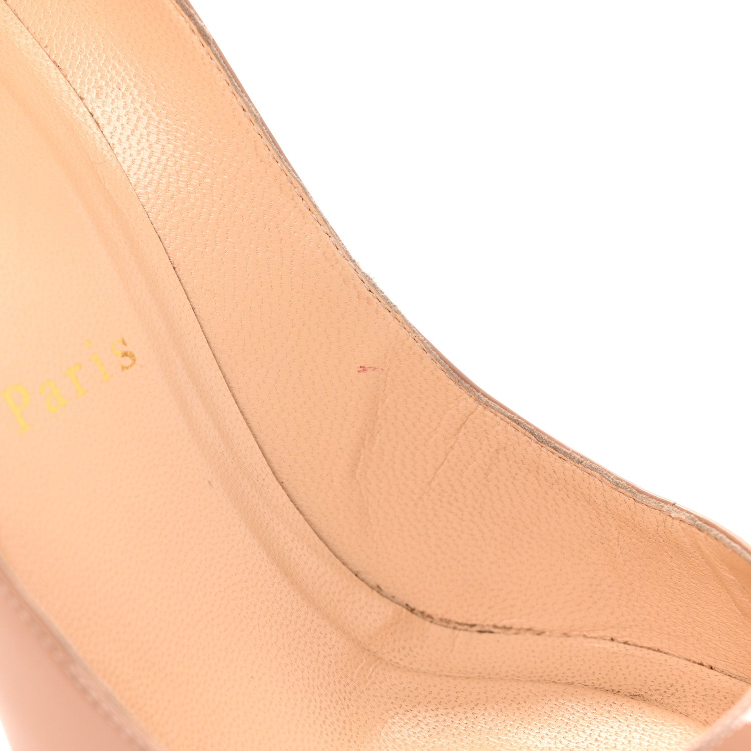 Christian Louboutin Patent Decollete 554 100 Pumps 38.5 Nude 9 of 13