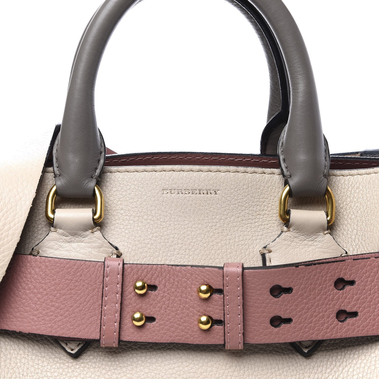 Burberry Soft Grain Calfskin Small Belt Bag Limestone Dusty Rose 8 of 10