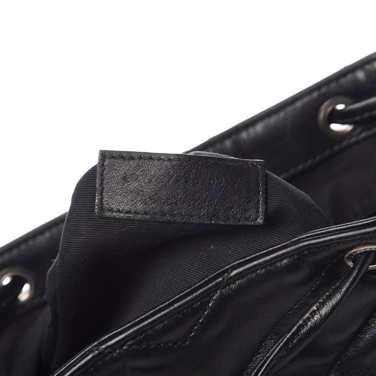 Calfskin Y Quilted Monogram Small Loulou Backpack Black