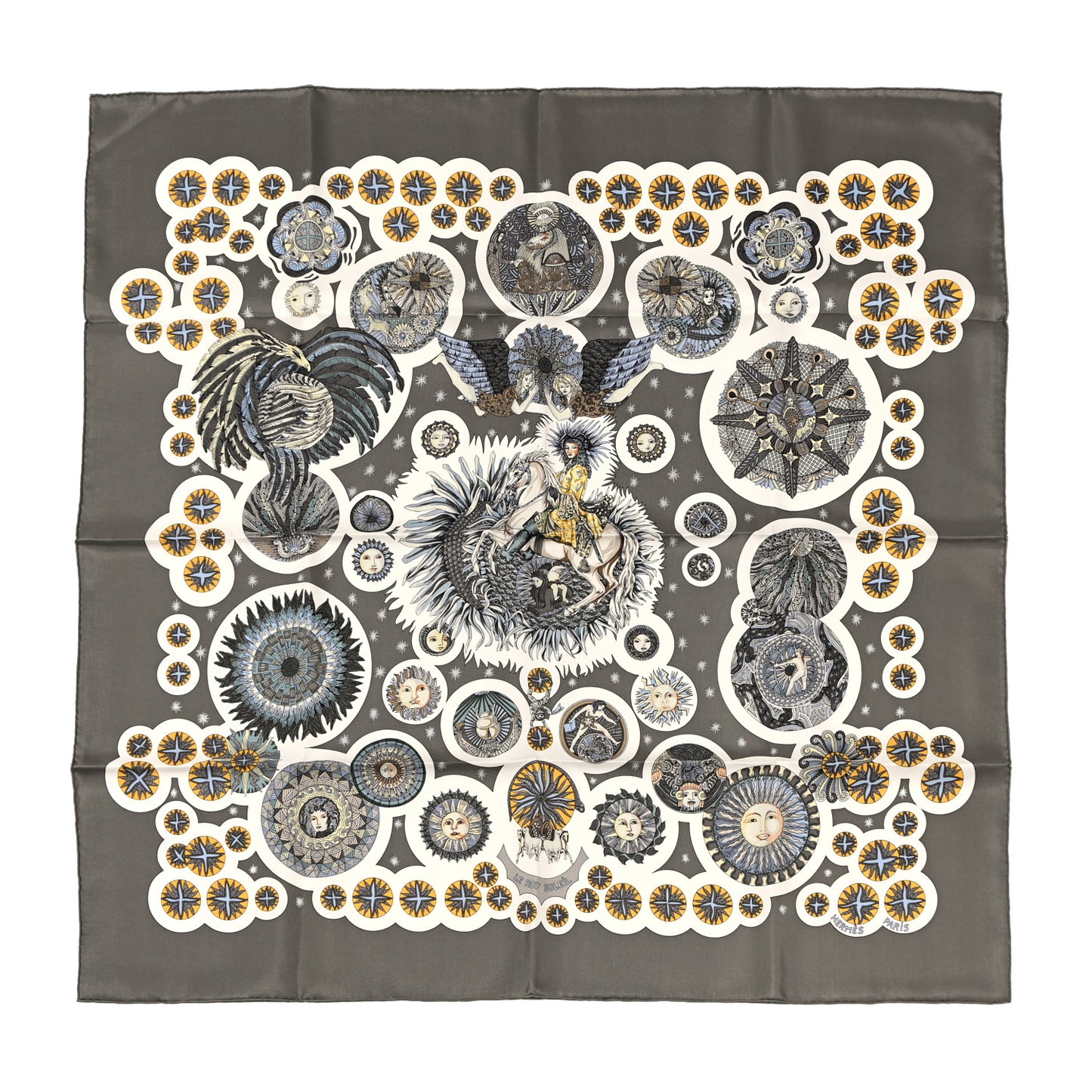 Silk Le Roy Soleil Scarf 90