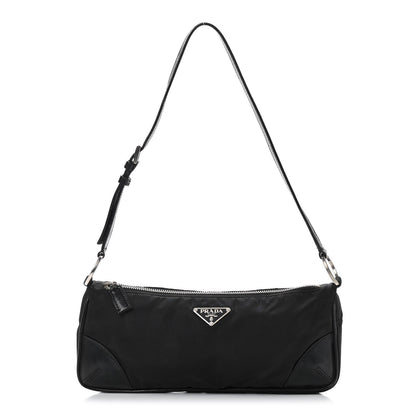 Prada Tessuto Nylon Pochette Bag Black 1 of 9