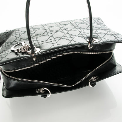 Christian Dior Calfskin Cannage Stitched Large East West Lady Dior Black 5 of 7
